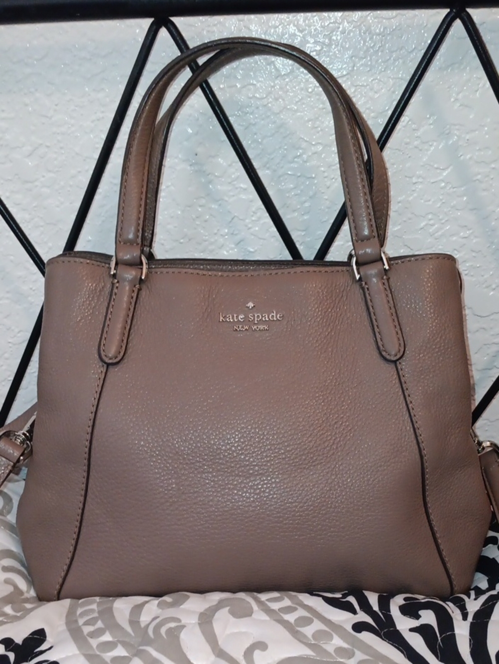 kate spade Preloved Taupe Brown Leather Satchel